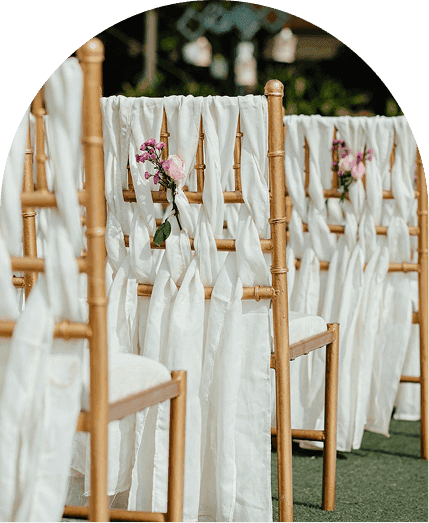 Luxury wedding venue interior
